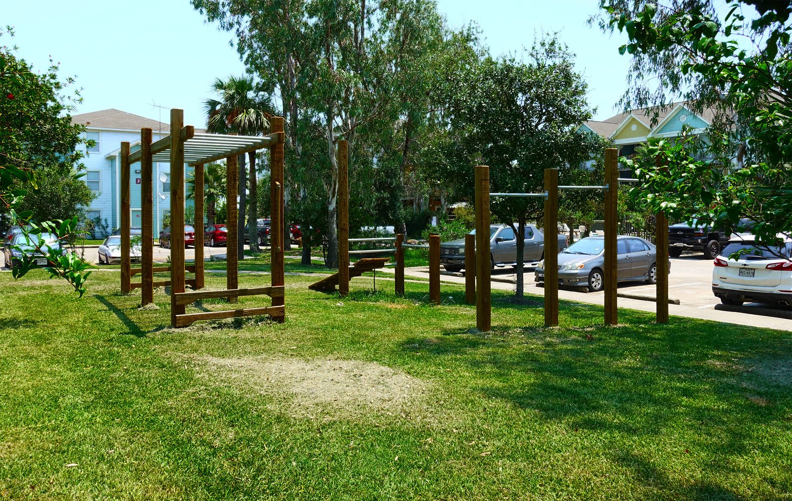Outdoor fitness area on the UAG grounds
