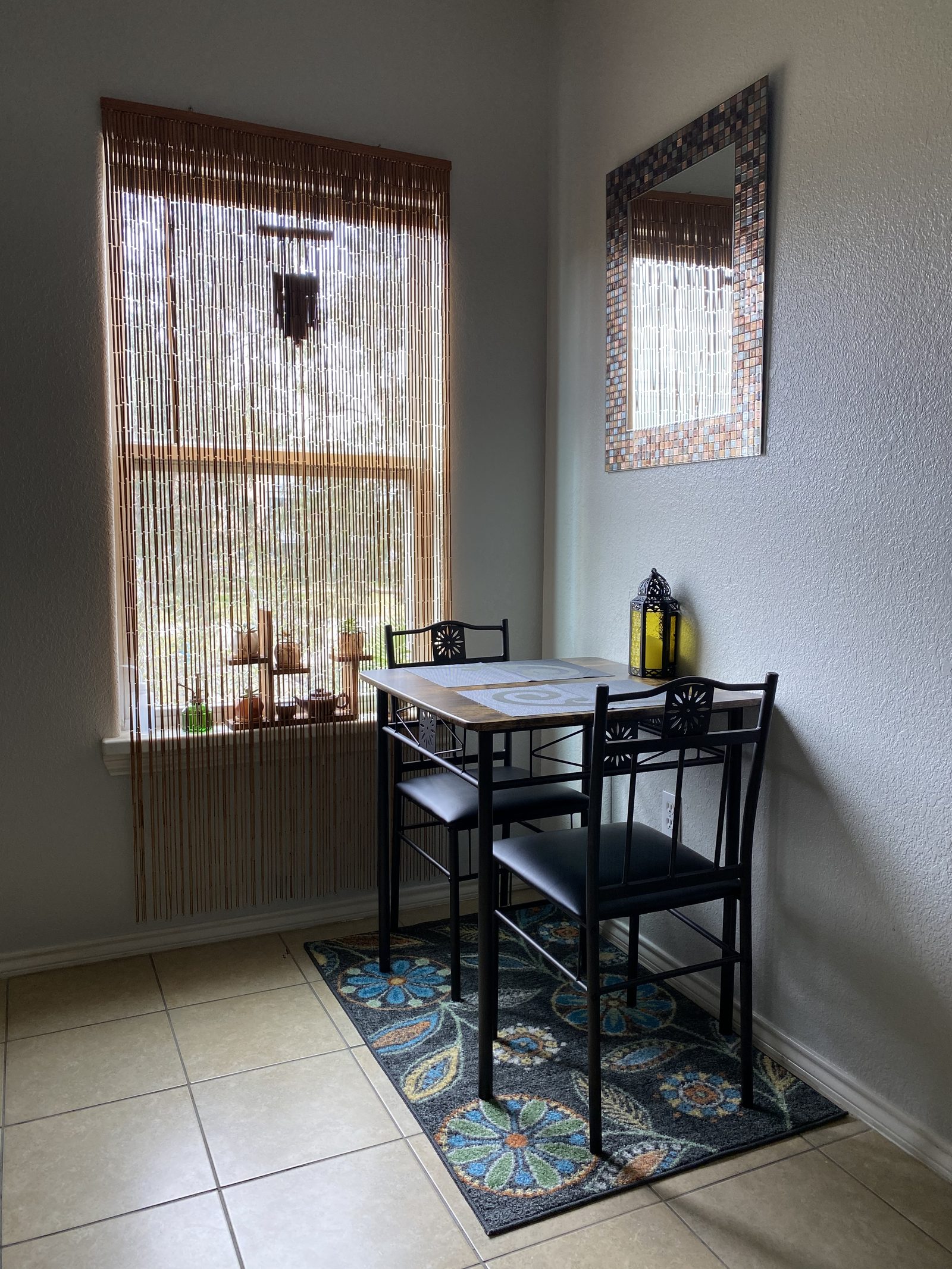 Dining area inside a furnished UAG apartment